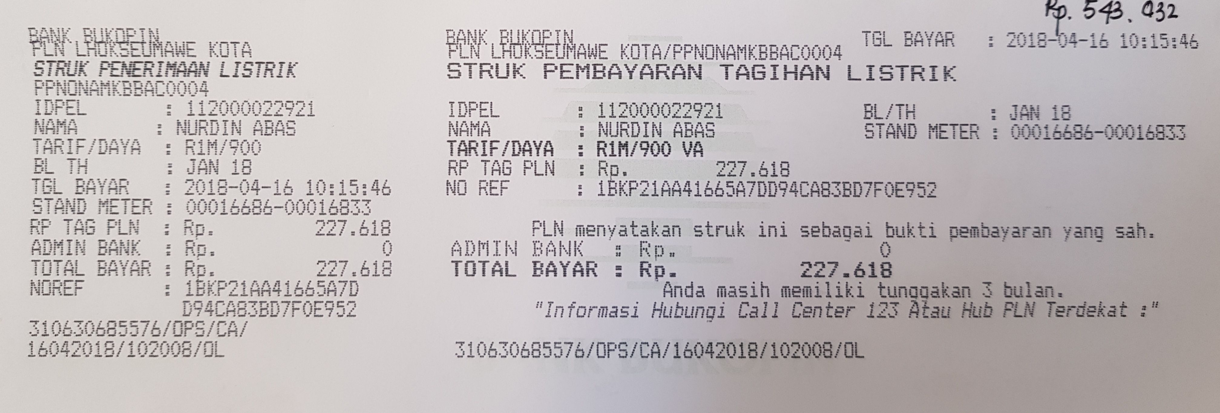 Detail Contoh Struk Pembayaran Nomer 34