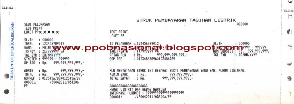 Detail Contoh Struk Pembayaran Nomer 39