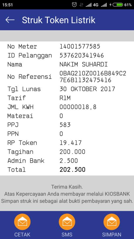 Detail Contoh Struk Pembayaran Listrik Word Nomer 30