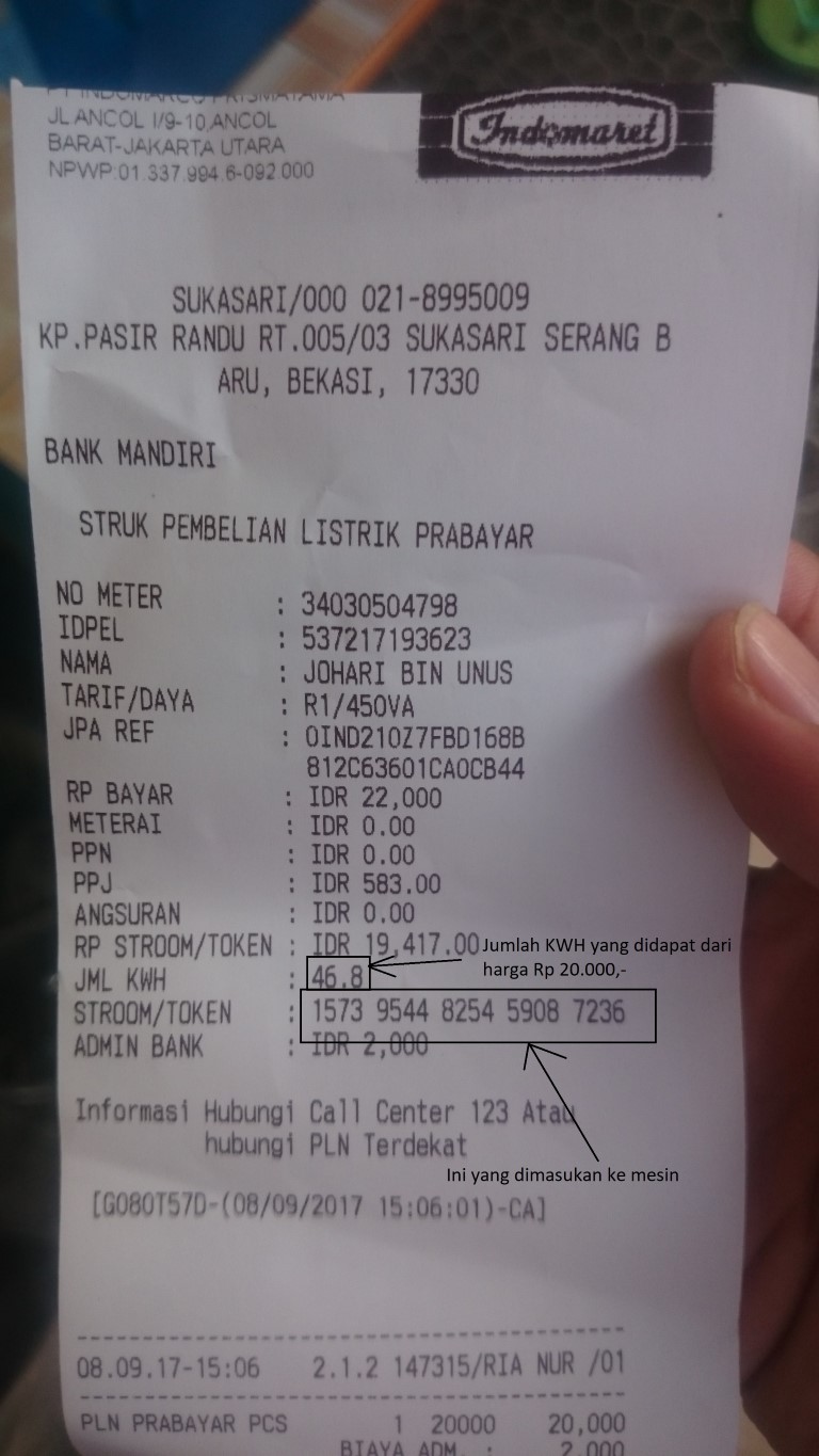 Detail Contoh Struk Pembayaran Listrik Word Nomer 42