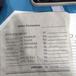 Detail Contoh Struk Spbu Nomer 43