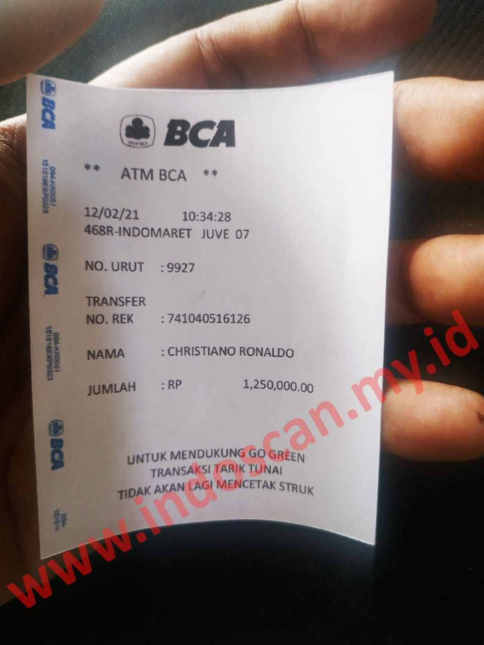 Detail Contoh Struk Transfer Bca Nomer 12