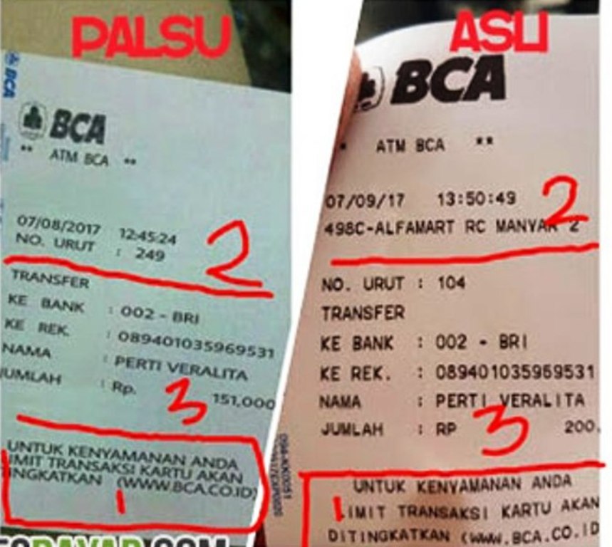 Detail Contoh Struk Transfer Bca Nomer 13