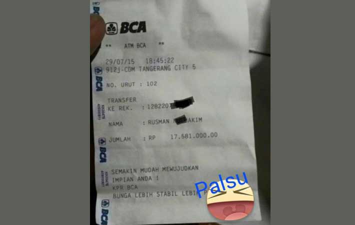 Detail Contoh Struk Transfer Bca Nomer 17