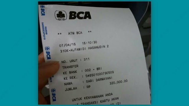 Detail Contoh Struk Transfer Bca Nomer 18