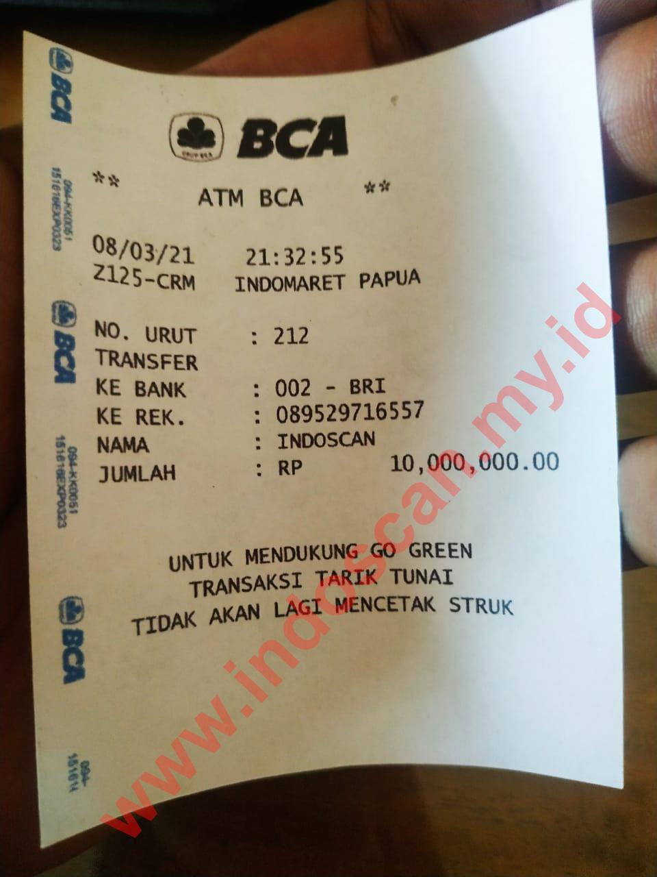 Detail Contoh Struk Transfer Bca Nomer 29