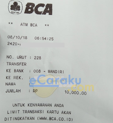 Detail Contoh Struk Transfer Bca Nomer 41