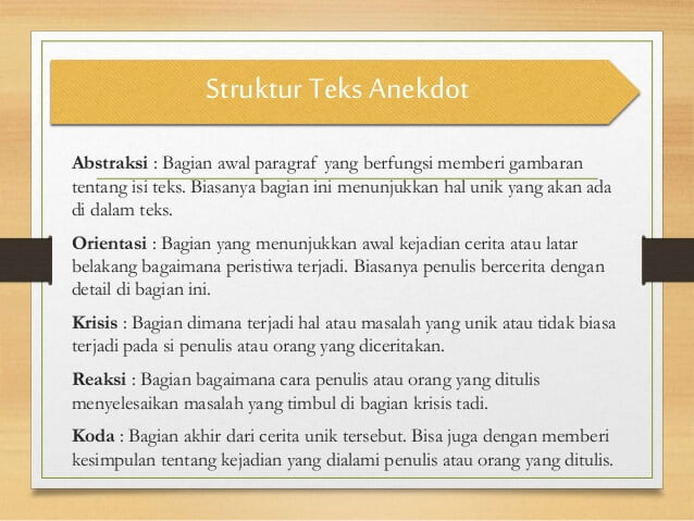 Download Contoh Struktur Anekdot Nomer 5