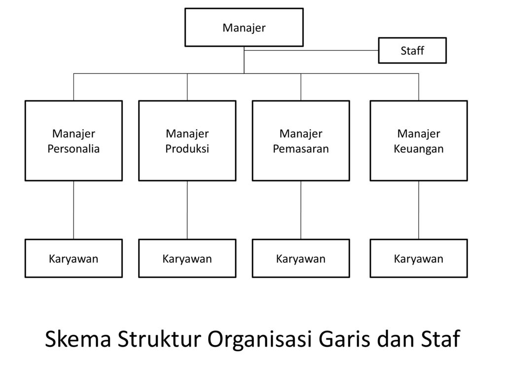 Detail Contoh Struktur Organisasi Lini Dan Staf Nomer 11