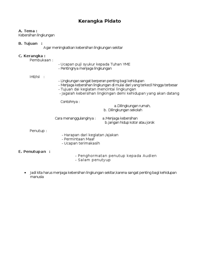 Detail Contoh Struktur Pidato Nomer 19