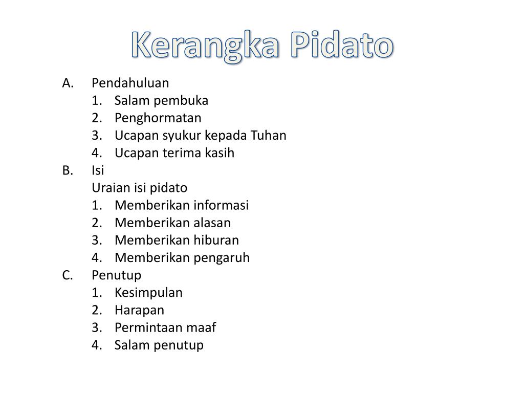Detail Contoh Struktur Pidato Nomer 56