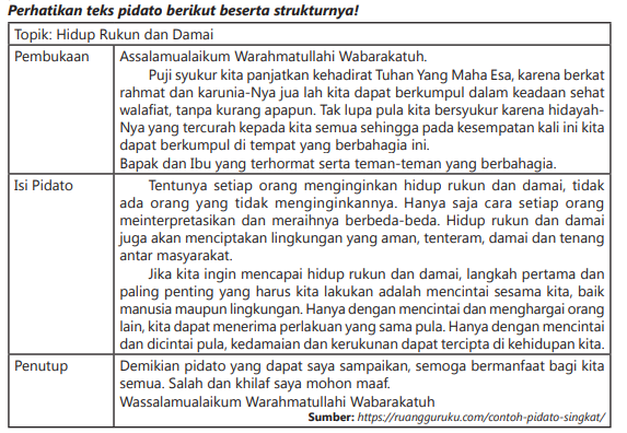 Detail Contoh Struktur Pidato Nomer 10