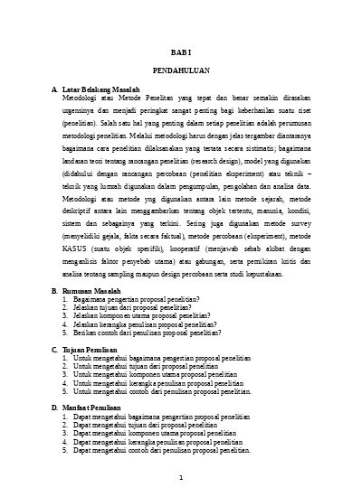 Detail Contoh Struktur Proposal Nomer 34
