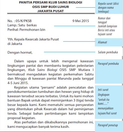 Detail Contoh Surat Dinas Dan Surat Pribadi Beserta Strukturnya  Nusagates