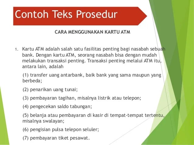 Detail Contoh Struktur Teks Prosedur Nomer 16