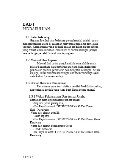 Detail Contoh Studi Kelayakan Nomer 26