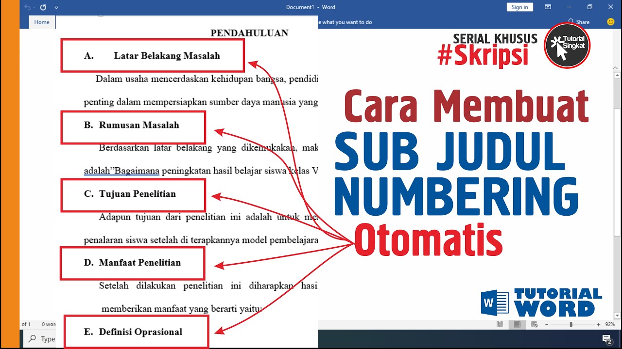 Detail Contoh Sub Judul Nomer 3