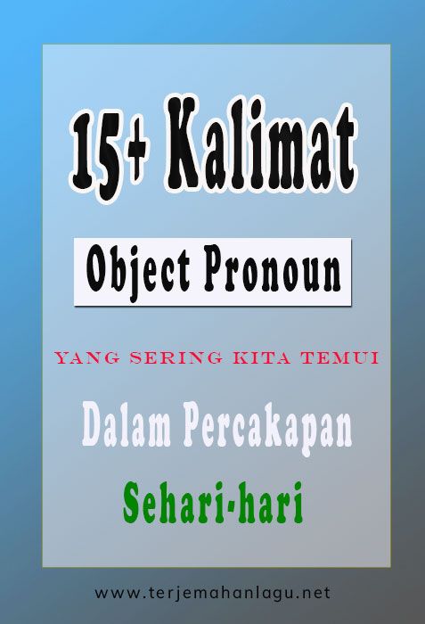 Detail Contoh Subject Pronoun Nomer 55