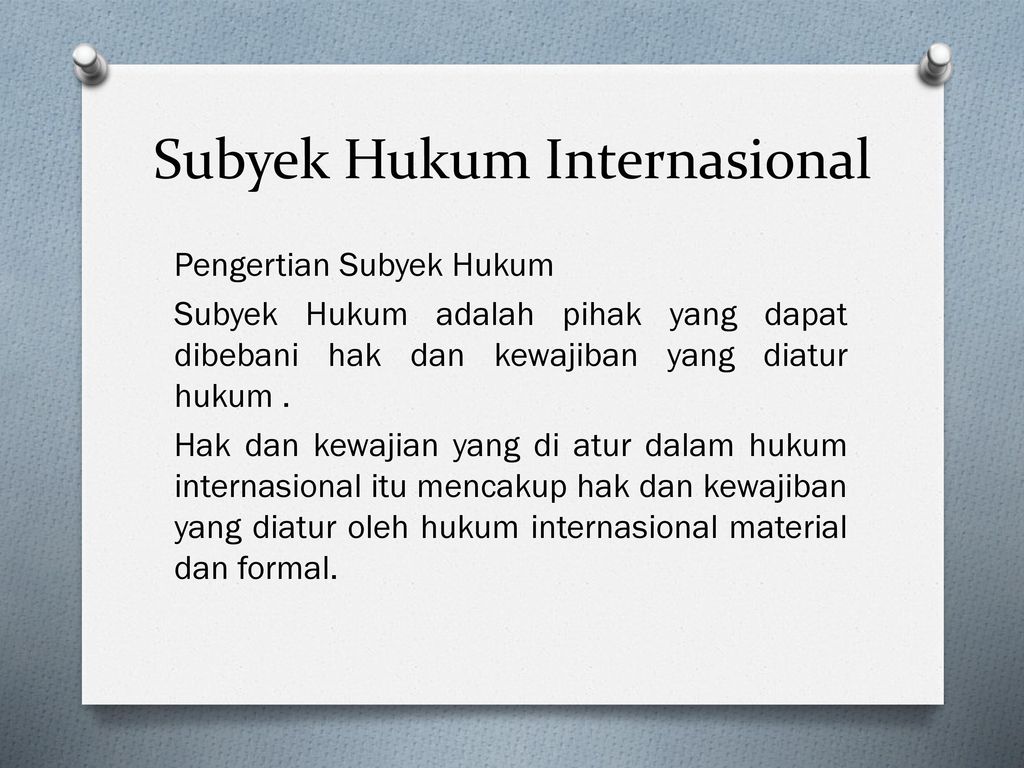 Detail Contoh Subjek Hukum Nomer 18