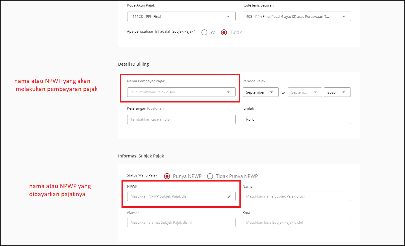 Detail Contoh Subjek Pajak Nomer 51