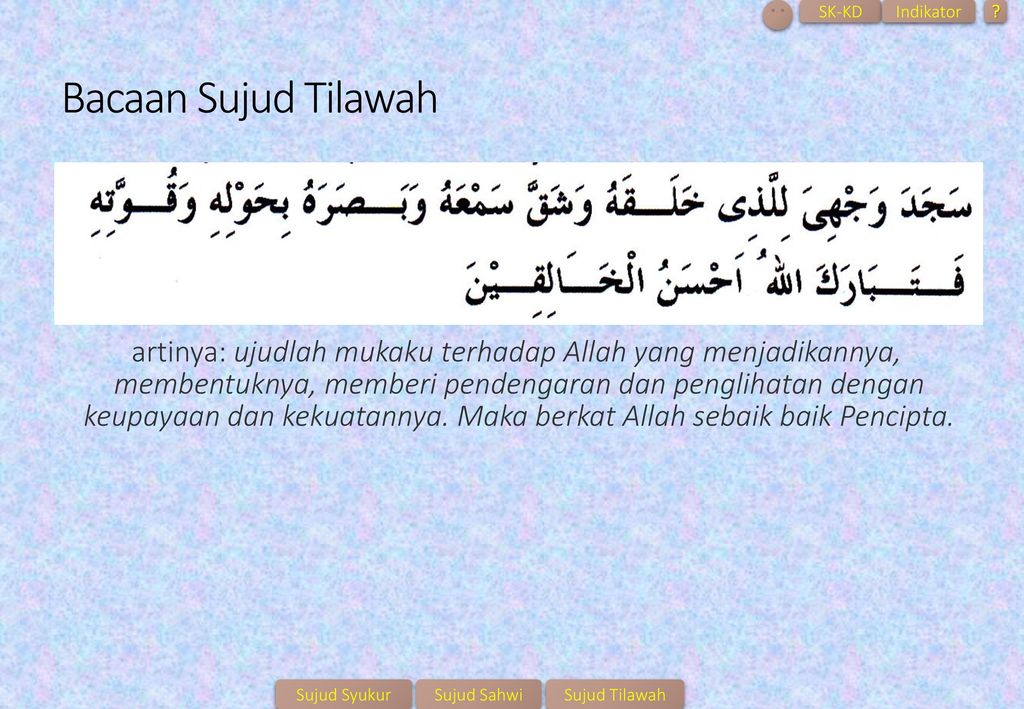 Detail Contoh Sujud Tilawah Nomer 55