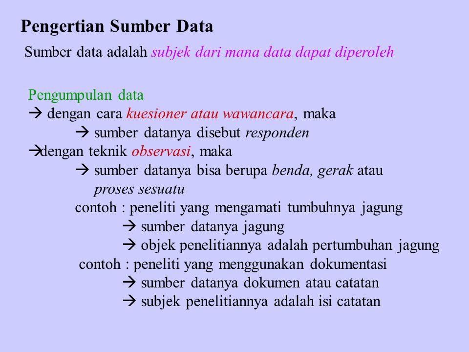 Detail Contoh Sumber Data Nomer 3