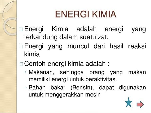 Detail Contoh Sumber Energi Kimia Nomer 16