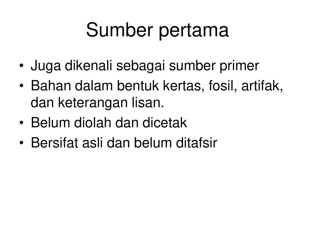 Detail Contoh Sumber Primer Sejarah Nomer 43