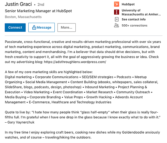 Detail Contoh Summary Di Linkedin Nomer 11