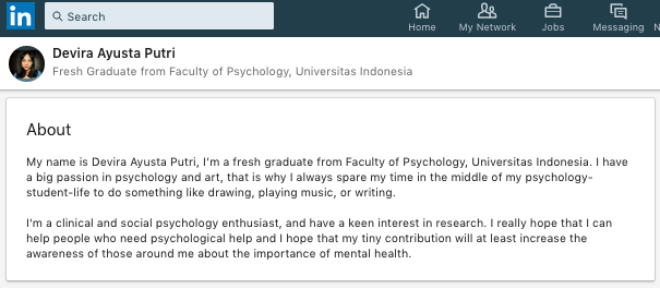 Detail Contoh Summary Linkedin Nomer 2