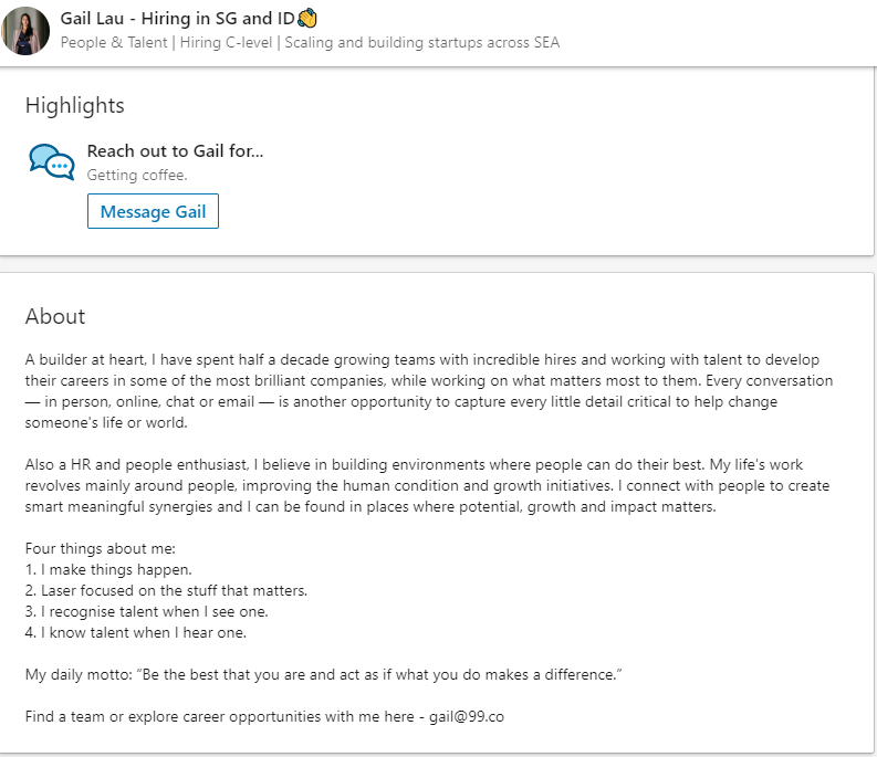 Detail Contoh Summary Linkedin Nomer 12