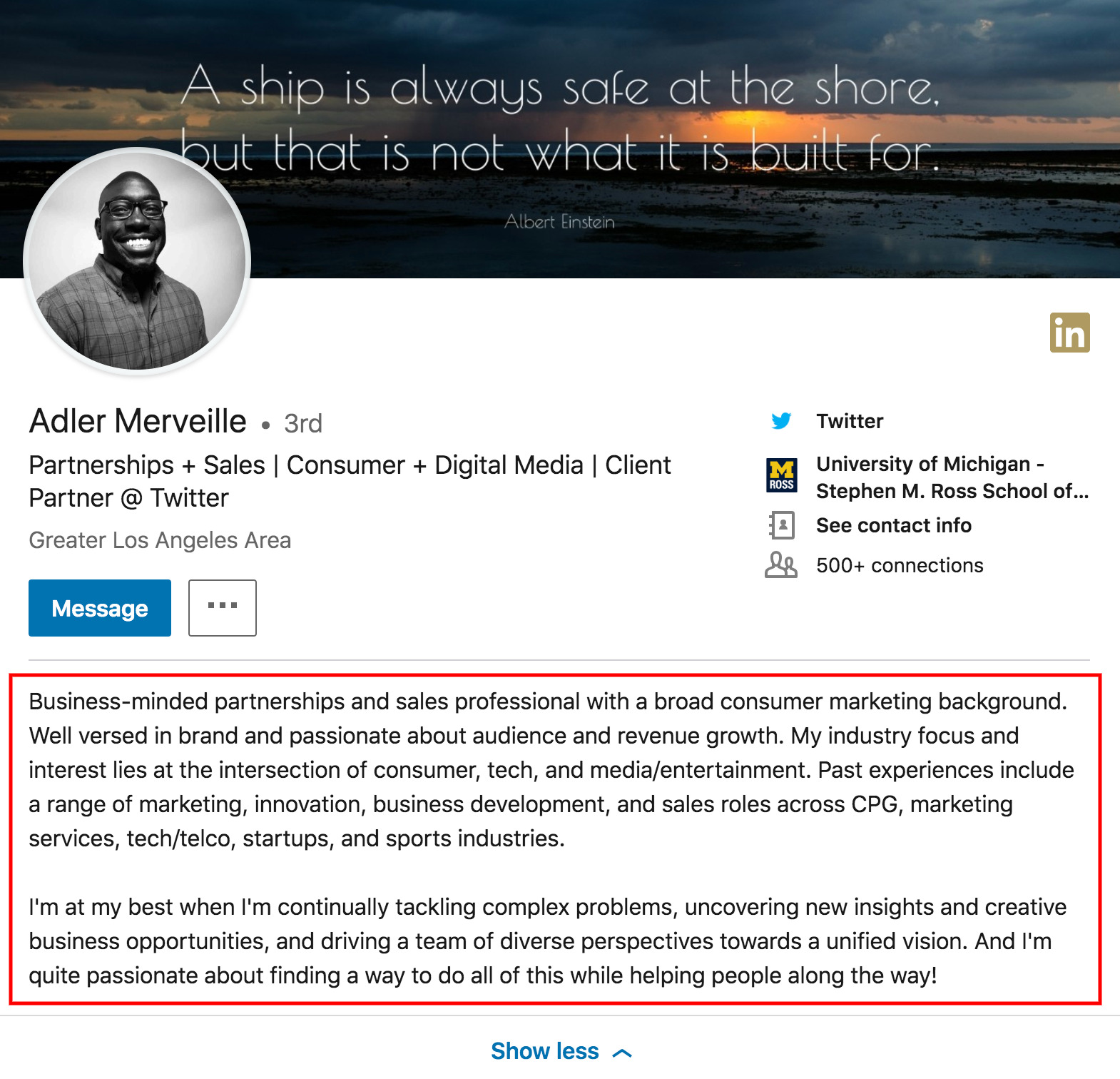 Detail Contoh Summary Linkedin Nomer 16