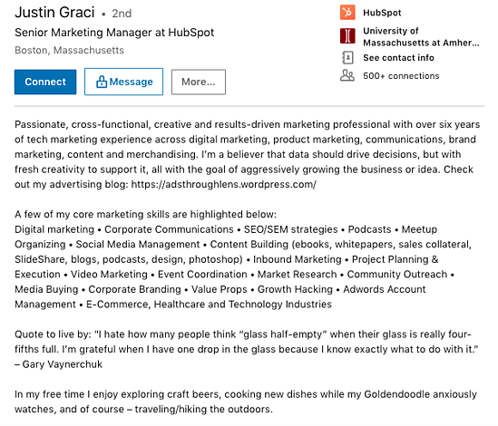 Detail Contoh Summary Linkedin Nomer 18