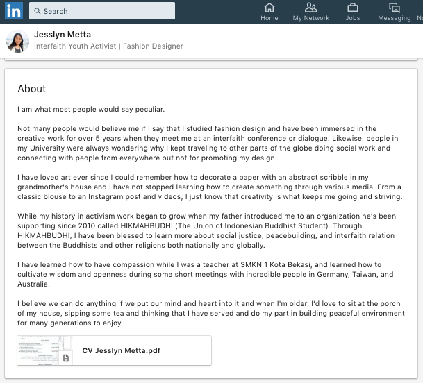 Detail Contoh Summary Linkedin Nomer 23