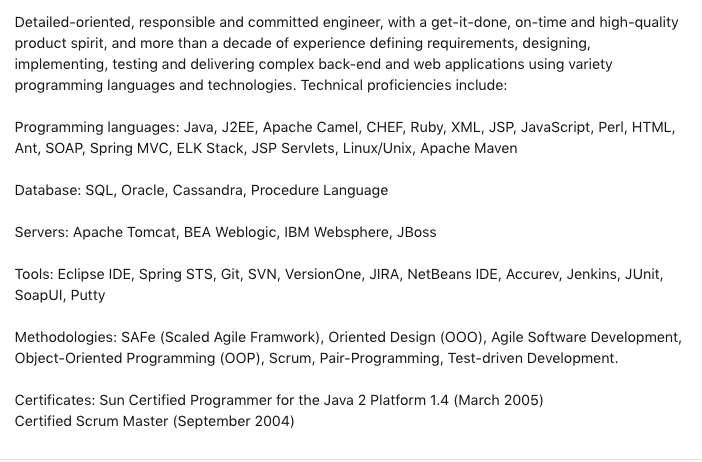 Detail Contoh Summary Linkedin Nomer 26