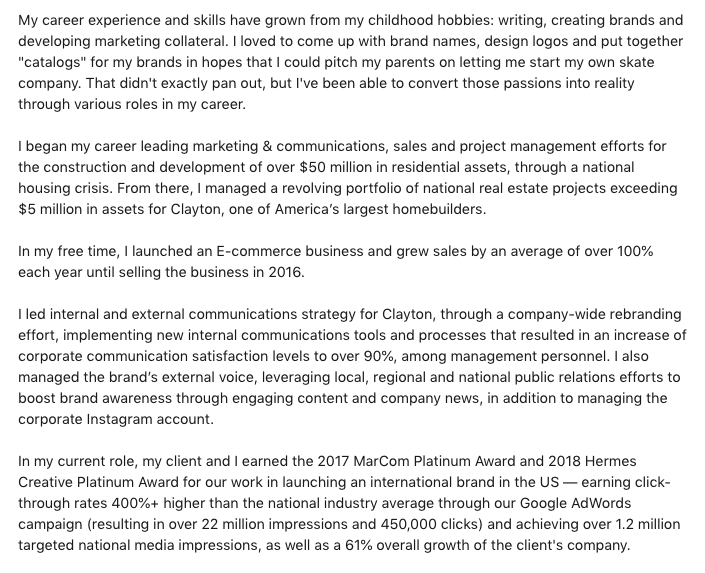 Detail Contoh Summary Linkedin Nomer 39
