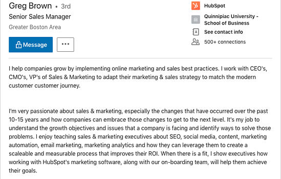 Detail Contoh Summary Linkedin Nomer 5