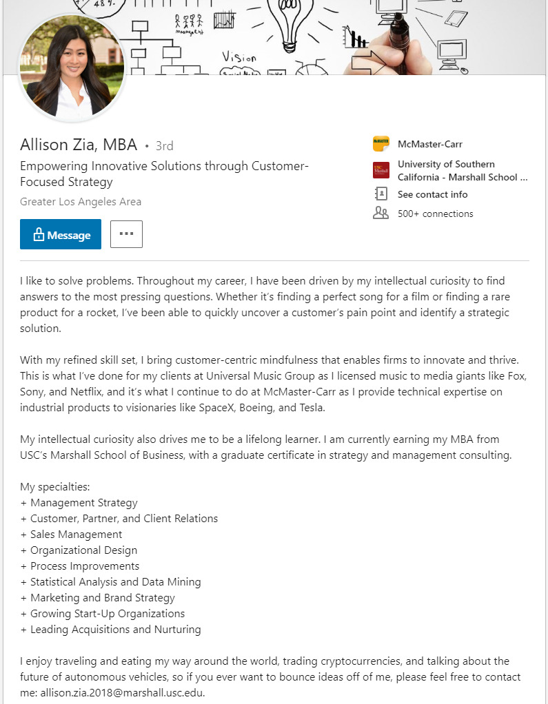 Detail Contoh Summary Linkedin Nomer 47