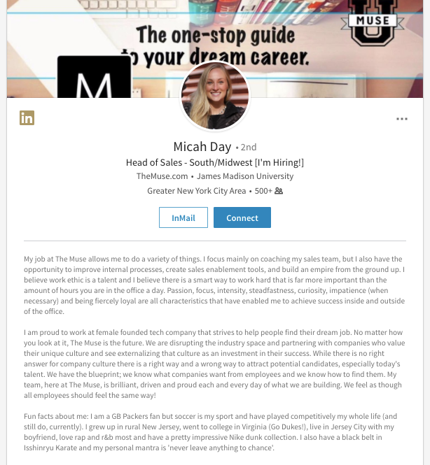 Detail Contoh Summary Linkedin Nomer 6