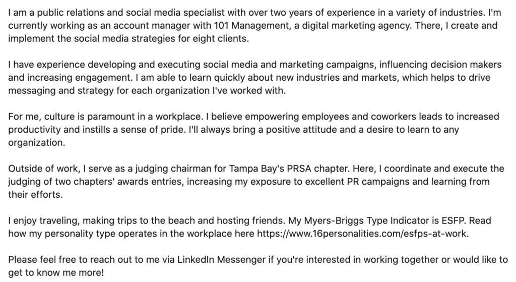 Detail Contoh Summary Linkedin Nomer 50
