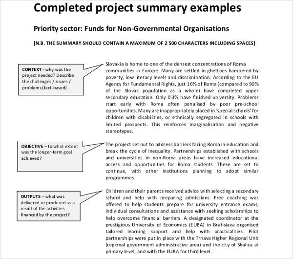 Detail Contoh Summary Project Nomer 23