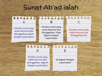 Detail Contoh Sunnah Ab Ad Nomer 18