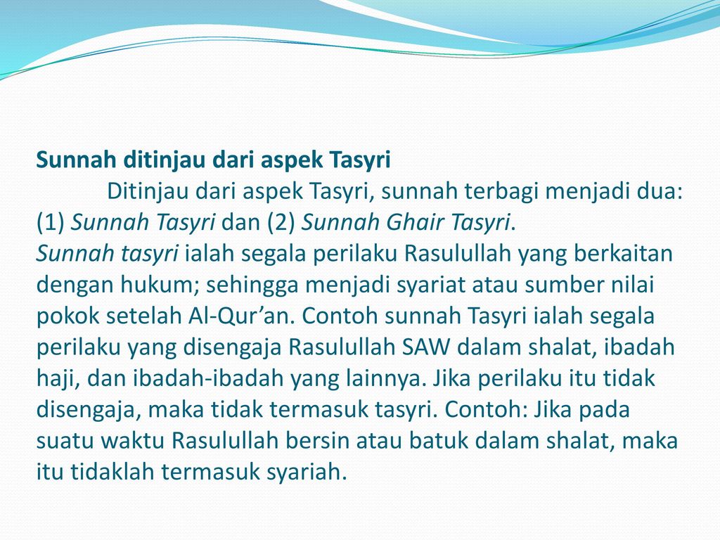 Detail Contoh Sunnah Rasul Nomer 31