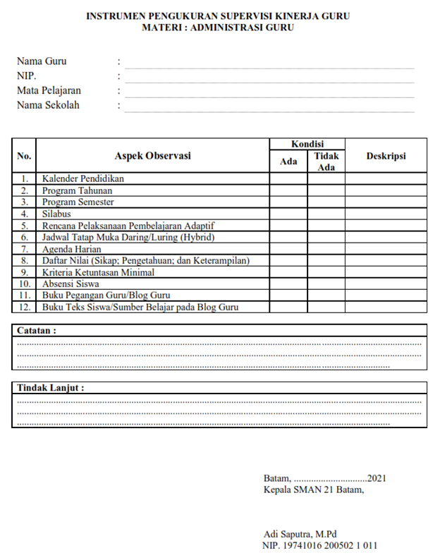 Detail Contoh Supervisi Pendidikan Nomer 18