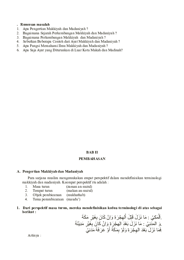 Detail Contoh Surah Makkiyah Dan Madaniyah Nomer 34