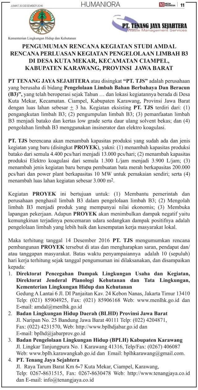 Detail Contoh Surat Amdal Perusahaan Nomer 21