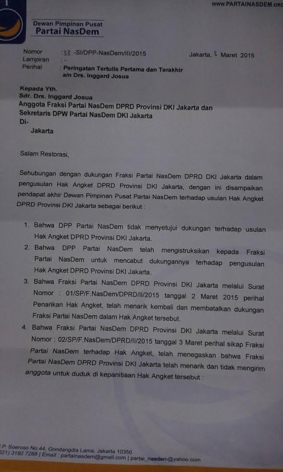 Detail Contoh Surat Angket Nomer 15