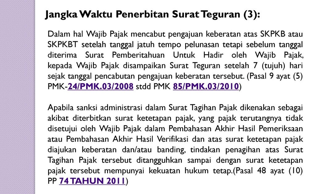 Detail Contoh Surat Balasan Atas Surat Teguran Pajak Nomer 11