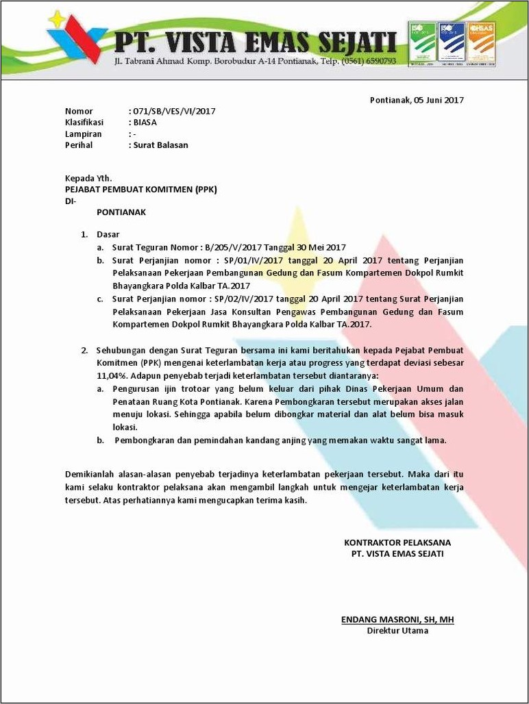 Detail Contoh Surat Balasan Atas Surat Teguran Pajak Nomer 32