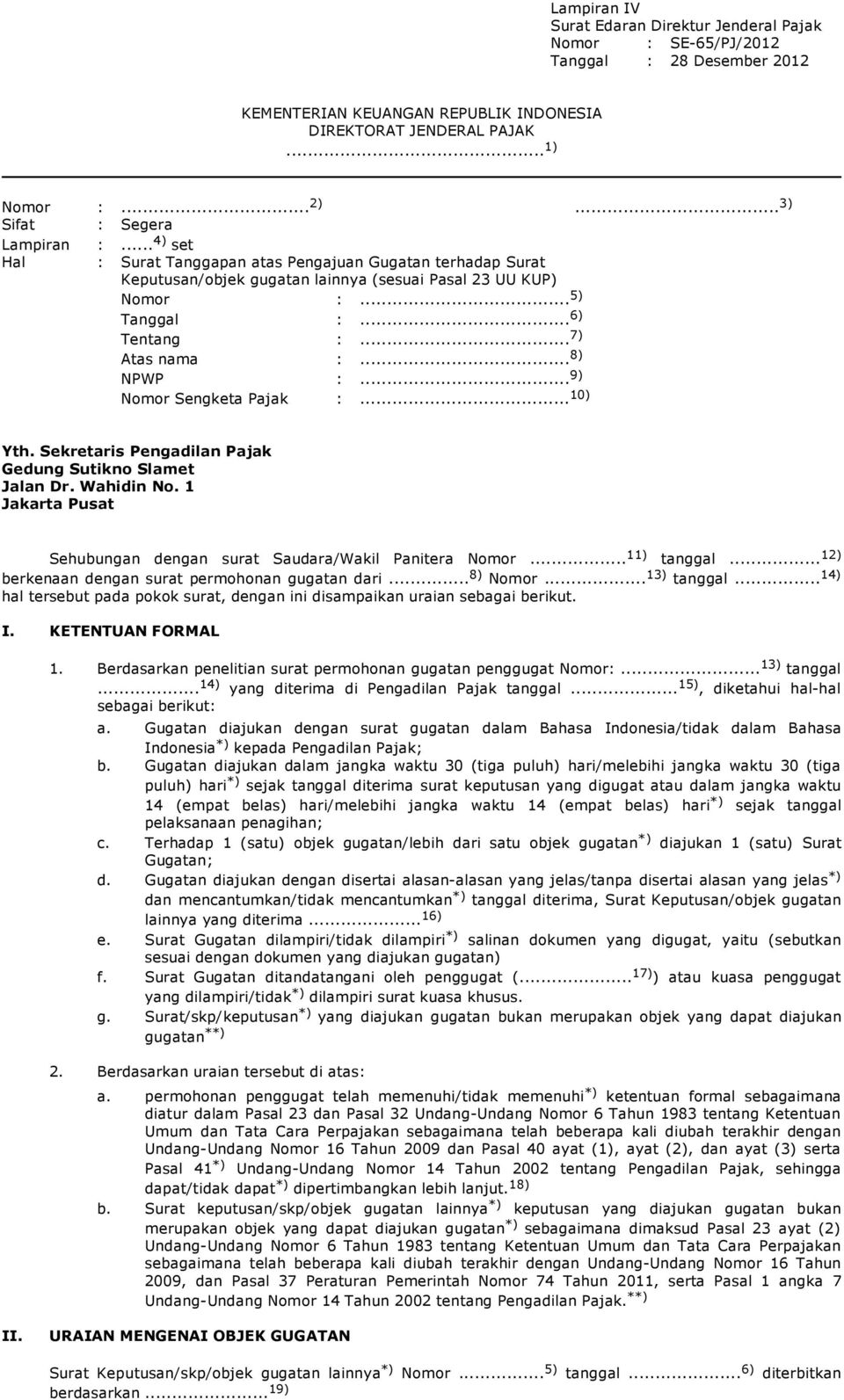 Detail Contoh Surat Balasan Ke Kantor Pajak Nomer 39